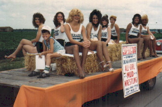 Chicago Knockers on a parade float