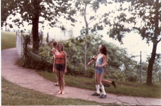 Knockers on the jogging trail