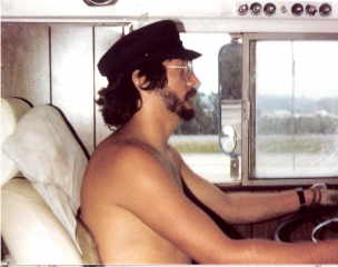 Mark Pena driving the Chicago Knockers Tour Bus